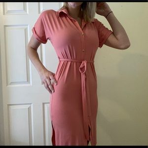 Pink Casual Dress